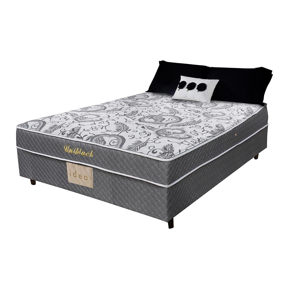 Cama Box Conjugado Uniblack Mola Bonnel Casal