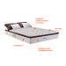 Colchão Casal Edimburgo Mola Maxspring (25x138x188) Branco