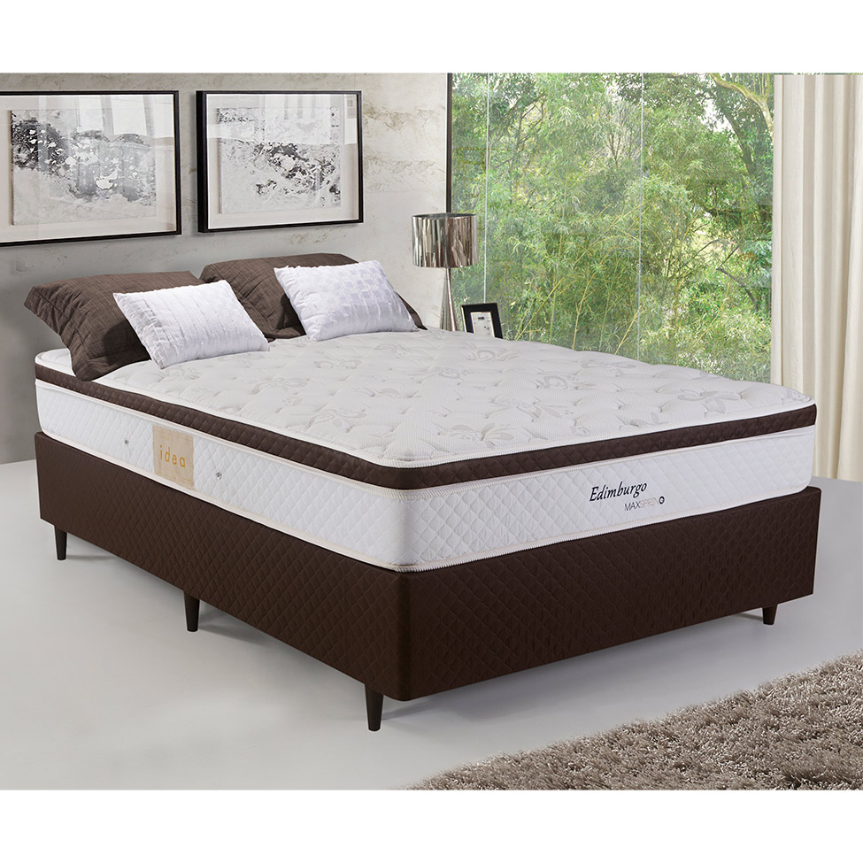 Colchão Casal Edimburgo Mola Maxspring (25x138x188) Branco