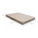 Colchão Casal Espuma D23 Estra (14x138x188) Bege