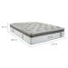 Colchão Casal Imperatore Mola Ensacada (34x138x188) Bege e Branco