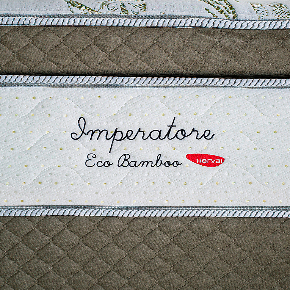 Colchão Casal Imperatore Mola Ensacada (34x138x188) Bege e Branco
