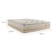 Colchão Casal Koln Mola Maxspring (33x138x188) Creme e Branco