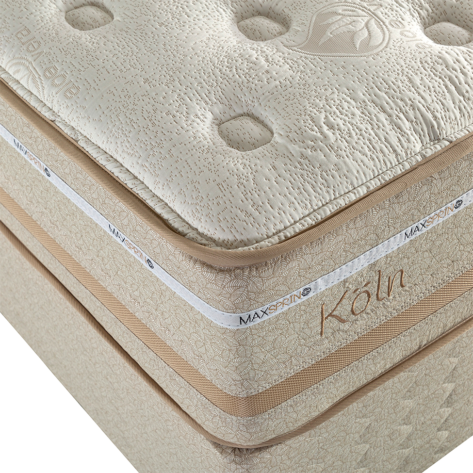 Colchão Casal Koln Mola Maxspring (33x138x188) Creme e Branco