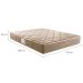 Colchão Casal Master Mola Bonnel (25x138x188) Bege