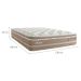 Colchão Casal Moskow Mola Maxspring (33x138x188) Marrom e Branco