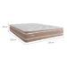Colchão Casal Nesser Mola Maxspring (28x138x188) Bege e Branco