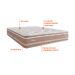Colchão Casal Nesser Mola Maxspring (28x138x188) Bege e Branco