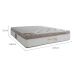 Colchão Casal Pallace Bambu Mola Ensacada (32x138x188) Branco e Bege