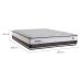 Colchão Casal Sublime Mola Maxspring (30x138x188) Branco e Marrom