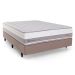 Colchão Casal Tower Mola Maxspring (33x138x188) Branco e Bege