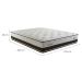 Colchão King Cardiff Mola Maxspring (30x193x203) Branco e Marrom
