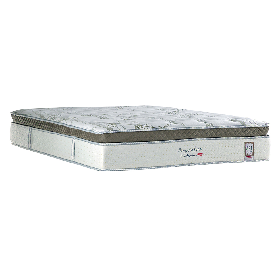 Colchão King Imperatore Mola Ensacada (34x193x203) Bege e Branco