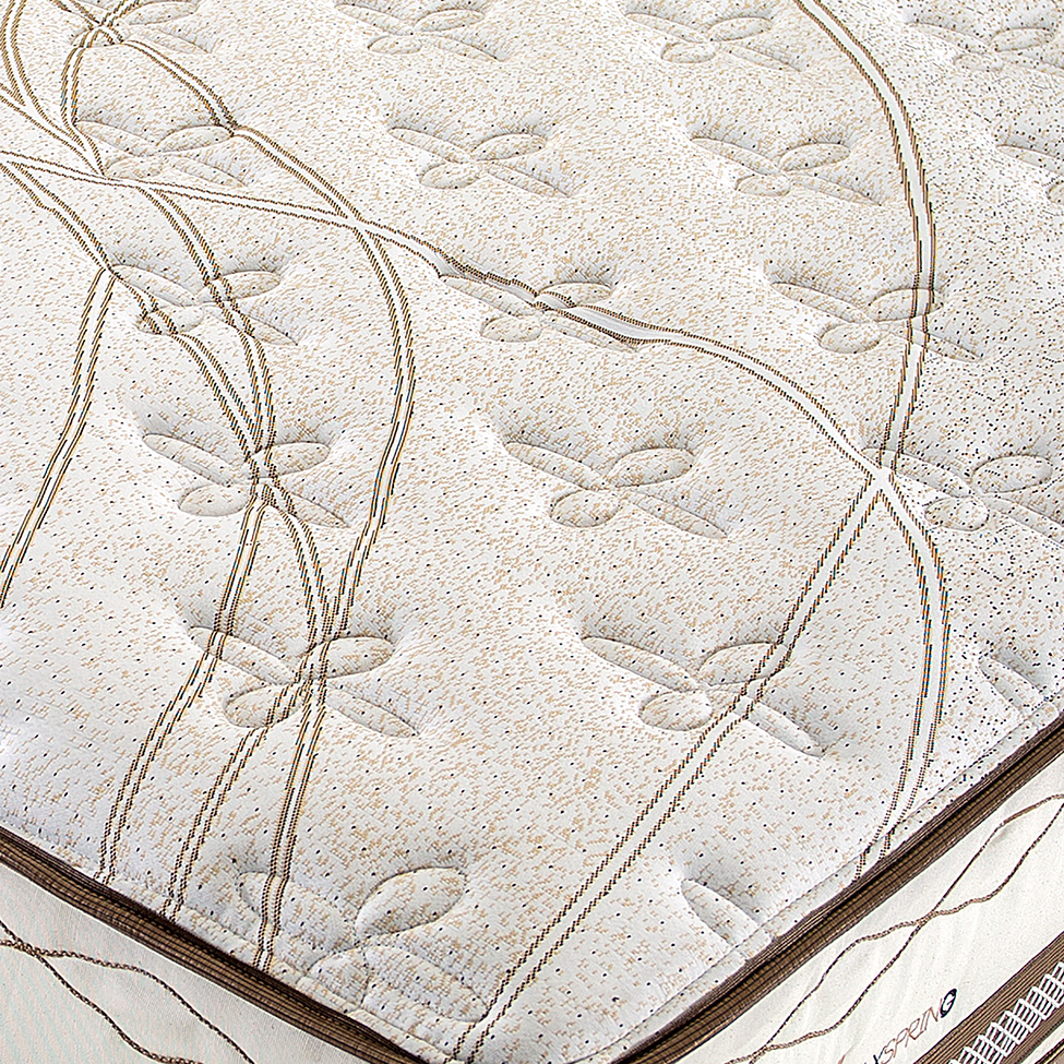 Colchão King Istambul Mola Maxspring (33x193x203) Bege e Branco