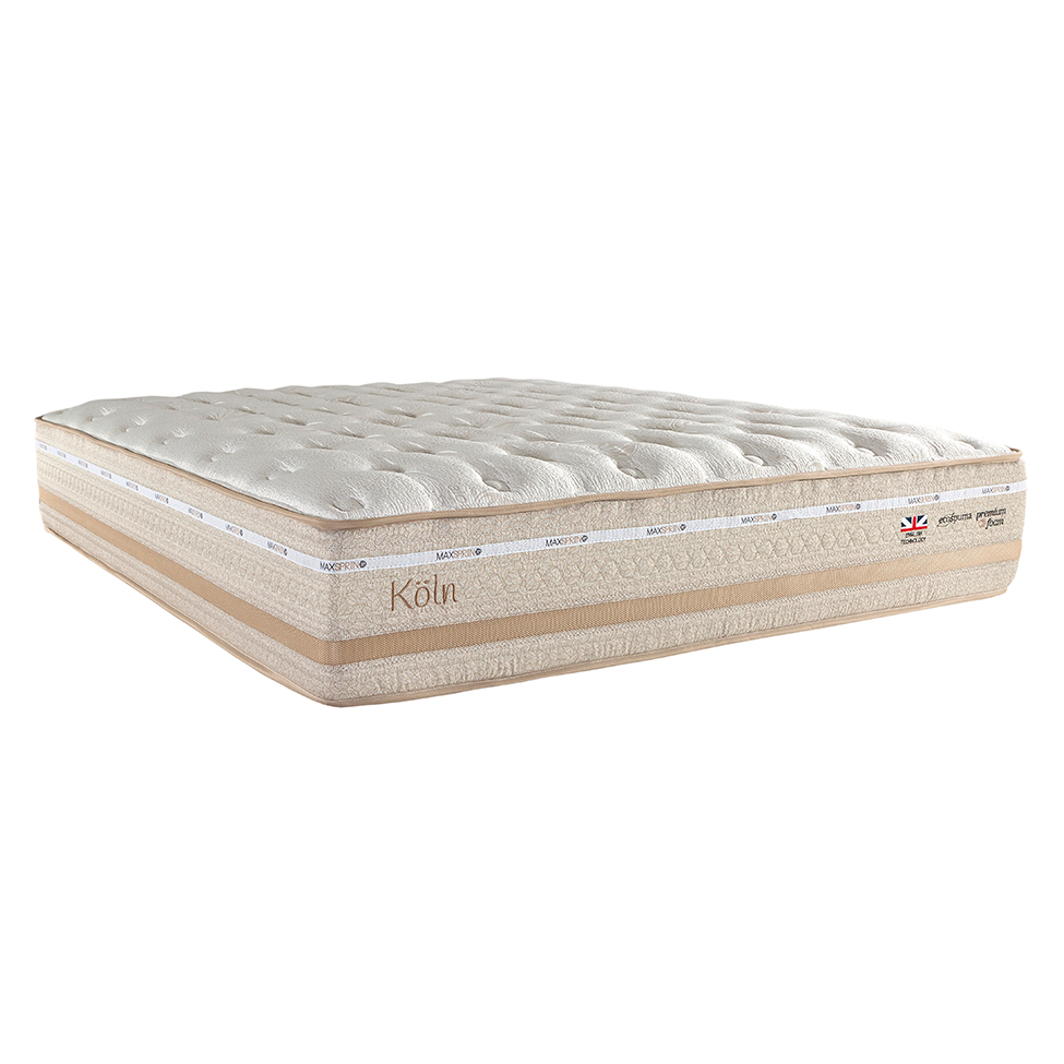 Colchão King Koln Mola Maxspring (33x193x203) Creme e Branco