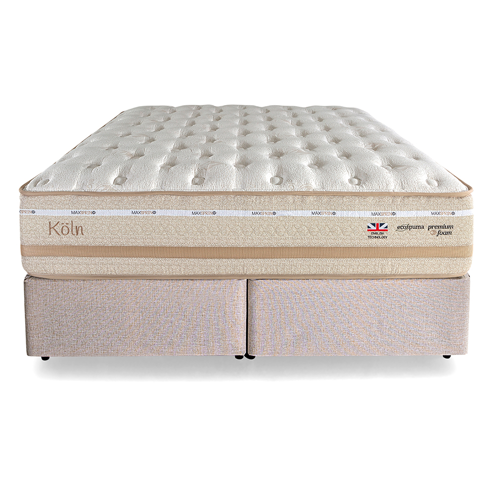 Colchão King Koln Mola Maxspring (33x193x203) Creme e Branco