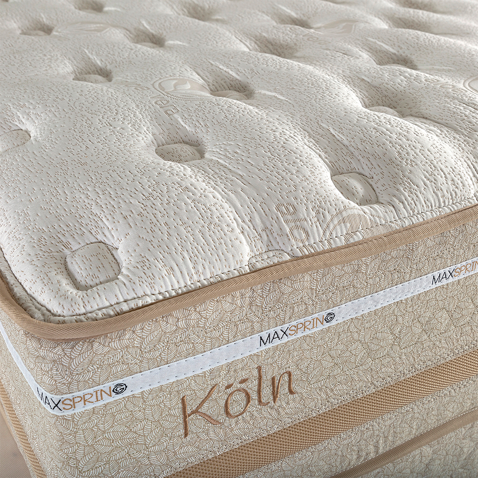 Colchão King Koln Mola Maxspring (33x193x203) Creme e Branco