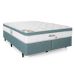 Colchão King Meditare Mola Ensacada (29x193x203) Verde e Branco