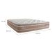 Colchão King Moskow Mola Maxspring (33x193x203) Marrom e Branco