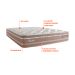 Colchão King Moskow Mola Maxspring (33x193x203) Marrom e Branco
