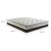 Colchão Queen Cardiff Mola Maxspring (30x158x198) Branco e Marrom