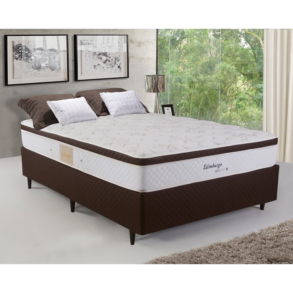 Colchão Queen Edimburgo Mola Maxspring (25x158x198) Branco