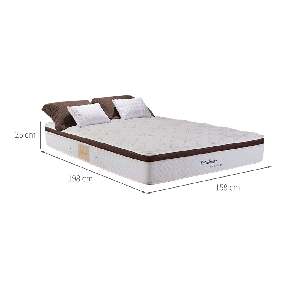 Colchão Queen Edimburgo Mola Maxspring (25x158x198) Branco