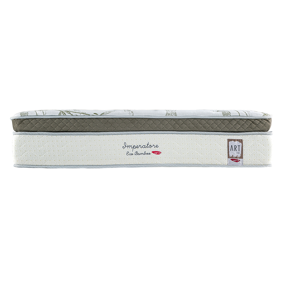 Colchão Queen Imperatore Mola Ensacada (34x158x198) Bege e Branco
