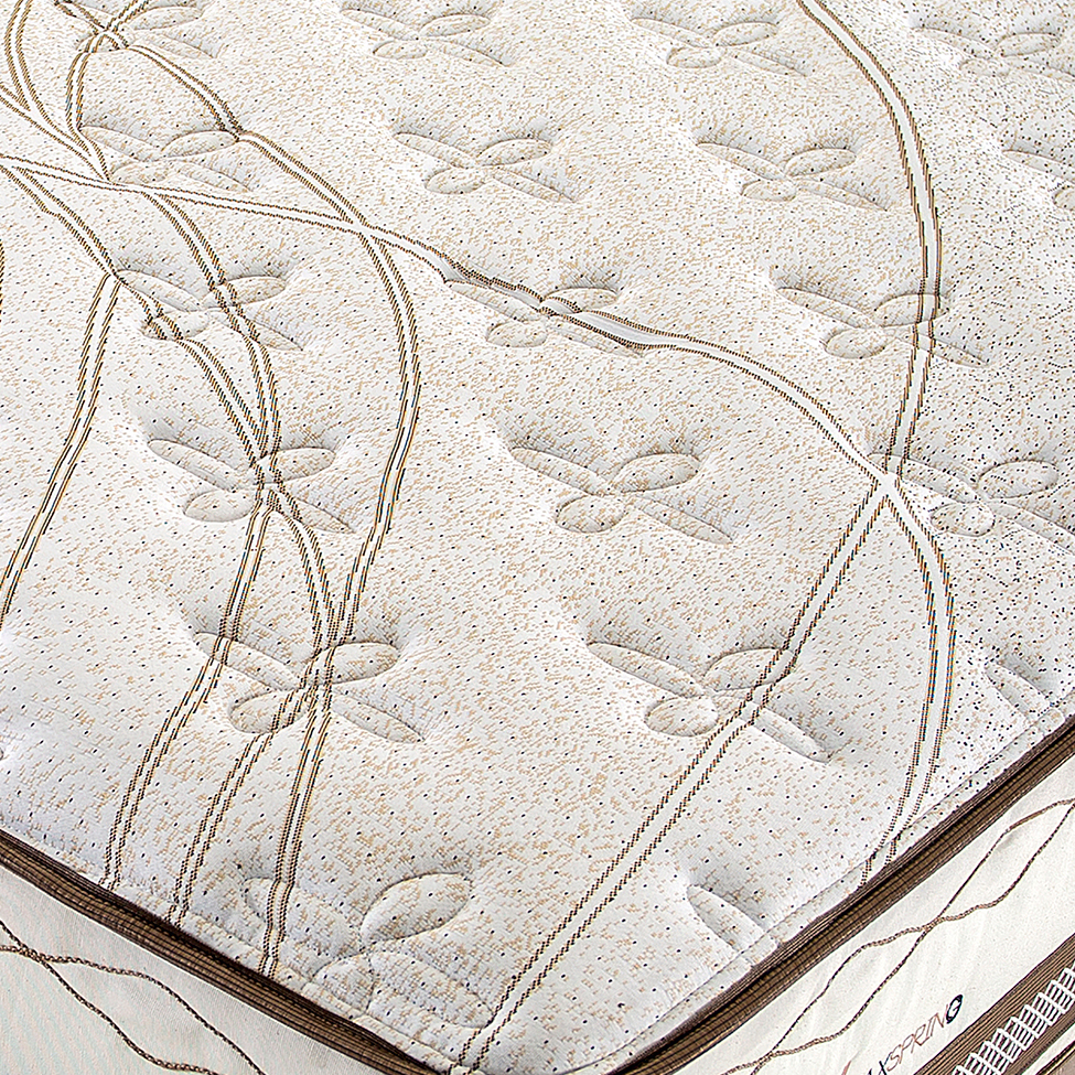 Colchão Queen Istambul Mola Maxspring (33x158x198) Bege e Branco