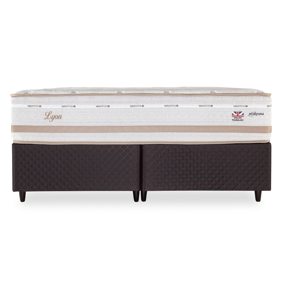 Colchão Queen Lyon Mola Maxspring (31x158x198) Bege e Branco