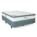 Colchão Queen Meditare Mola Ensacada (29x158x198) Verde e Branco