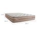 Colchão Queen Moskow Mola Maxspring (33x158x198) Marrom e Branco