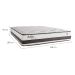 Colchão Queen Sublime Mola Maxspring (30x158x198) Branco e Marrom