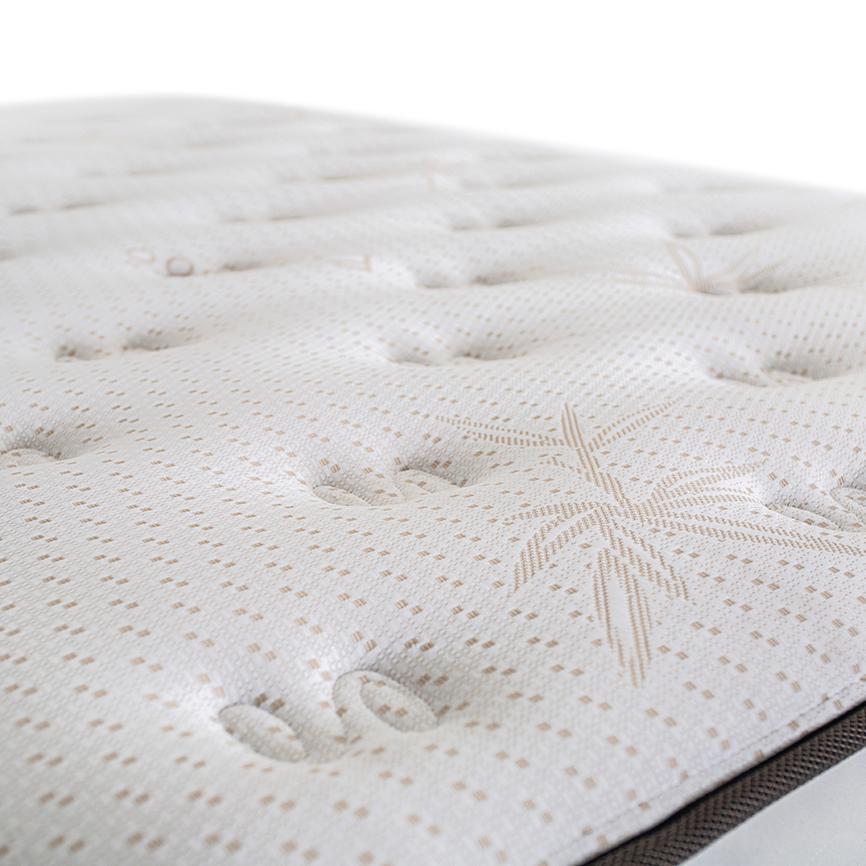 Colchão Queen Sublime Mola Maxspring (30x158x198) Branco e Marrom