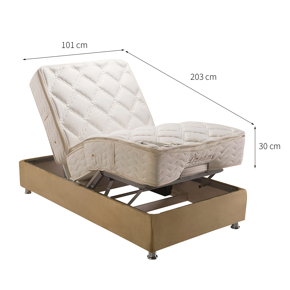 Colchão Solteiro Dreams Articulado (30x101x203) Branco