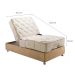 Colchão Solteiro Dreams Articulado e com Massagem (30x101x203) Branco
