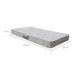 Colchão Solteiro Espuma D33 Cannes (14x88x188) Branco