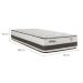 Colchão Solteiro Sublime Mola Maxspring (30x88x188) Branco e Marrom