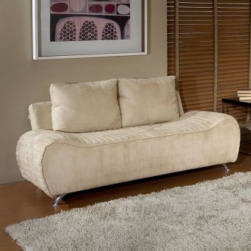 Sofá MH 3174   2 Lugares   Suede Bege  Herval