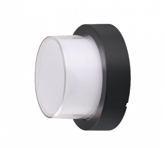 Arandela Out Base Preto Redondo Bivolt - Hevvy