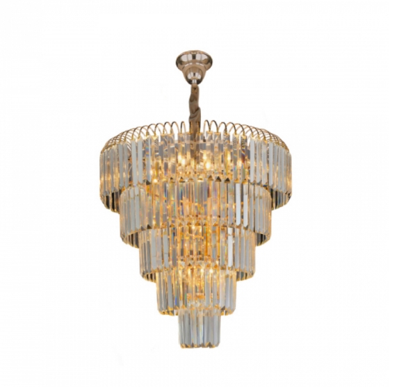 Lustre Versailles Cromado + Cristal + Clear De 8Xe14 - Hevvy