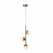 Pendente Kepner 3 Lampadas Gold - Hevvy