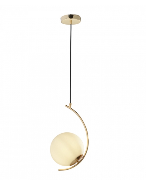 Pendente La Vitta 1Xe27 Branco E Dourado - Hevvy