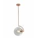 Pendente Orbis 1Xe27 Coppery+Clear - Hevvy
