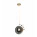 Pendente Orbis Smoky E Gold 1Xe27 - Hevvy
