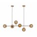 Pendente Ortus 6 L. E14 Amber - Hevvy