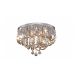 Plafon Arcos De Cristal 7 Lampadas Champanhe