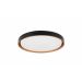 Plafon Led Montana Sobrepor Preto E Dourado - Hevvy