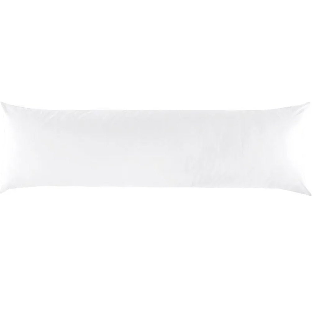 Fronha para Travesseiro Body Pillow com Zíper 40x140cm Branco