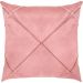 Kit 2 Capa de Almofada Suede Aveludada Drapeada 45x45cm Rosê